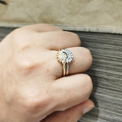 Anillo Sol Y Luna 2 En 1